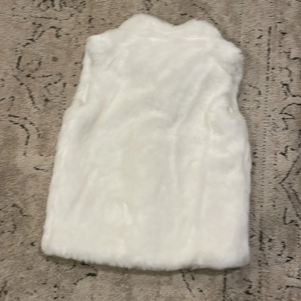 Carter's White Furry Vest for Kids